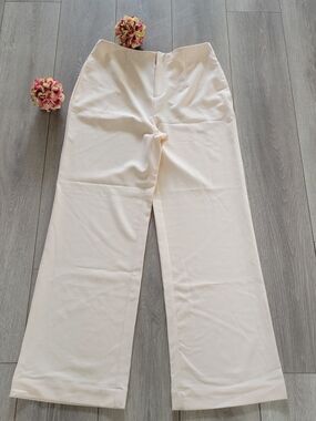 Who What Wear Blush Wide-Leg Trousers